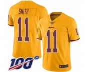 Youth Washington Redskins #11 Alex Smith Limited Gold Rush Vapor Untouchable 100th Season Football Jersey