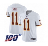 Youth Washington Redskins #11 Alex Smith White Vapor Untouchable Limited Player 100th Season Football Jersey