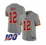 Youth Washington Redskins #12 Colt McCoy Limited Gray Inverted Legend 100th Season Football Jersey