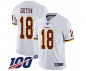 Youth Washington Redskins #18 Josh Doctson White Vapor Untouchable Limited Player 100th Season Football Jersey
