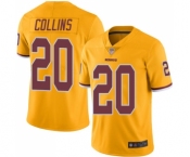 Youth Washington Redskins #20 Landon Collins Limited Gold Rush Vapor Untouchable Football Jersey