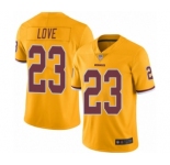 Youth Washington Redskins #23 Bryce Love Limited Gold Rush Vapor Untouchable Football Jersey