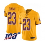 Youth Washington Redskins #23 Quinton DuBasketballr Limited Gold Rush Vapor Untouchable 100th Season Football Jersey