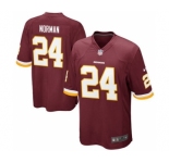 Youth Washington Redskins #24 Josh Norman Burgundy Game Jersey