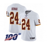 Youth Washington Redskins #24 Josh Norman White Vapor Untouchable Limited Player 100th Season Football Jersey