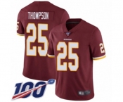 Youth Washington Redskins #25 Chris Thompson Burgundy Red Team Color Vapor Untouchable Limited Player 100th Season Football Jersey