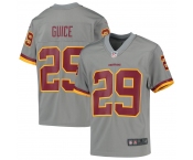 Youth Washington Redskins #29 Derrius Guice Limited Gray Inverted Legend Football Jersey