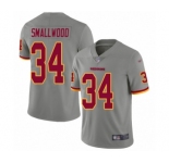 Youth Washington Redskins #34 Wendell Smallwood Limited Gray Inverted Legend Football Jersey