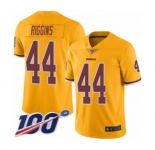 Youth Washington Redskins #44 John Riggins Limited Gold Rush Vapor Untouchable 100th Season Football Jersey