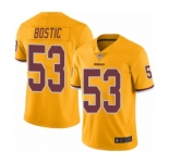 Youth Washington Redskins #53 Jon Bostic Limited Gold Rush Vapor Untouchable Football Jersey
