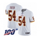Youth Washington Redskins #54 Mason Foster White Vapor Untouchable Limited Player 100th Season Football Jersey
