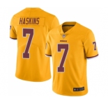 Youth Washington Redskins #7 Dwayne Haskins Limited Gold Rush Vapor Untouchable Football Jersey