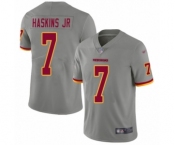 Youth Washington Redskins #7 Dwayne Haskins Limited Gray Inverted Legend Football Jerseys