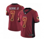 Youth Washington Redskins #7 Dwayne Haskins Limited Red Rush Drift Fashion Football Jerseys