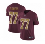 Youth Washington Redskins #77 Ereck Flowers Burgundy Red Gold Number Alternate 80TH Anniversary Vapor Untouchable Limited Player Football Jersey