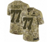 Youth Washington Redskins #77 Ereck Flowers Limited Camo 2018 Salute to Service Football Jersey
