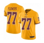 Youth Washington Redskins #77 Ereck Flowers Limited Gold Rush Vapor Untouchable Football Jersey