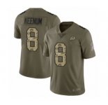 Youth Washington Redskins #8 Case Keenum Limited Olive Camo 2017 Salute to Service Football Jersey