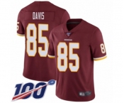 Youth Washington Redskins #85 Vernon Davis Burgundy Red Team Color Vapor Untouchable Limited Player 100th Season Football Jersey
