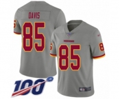 Youth Washington Redskins #85 Vernon Davis Limited Gray Inverted Legend 100th Season Football Jersey