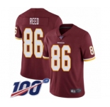 Youth Washington Redskins #86 Jordan Reed Burgundy Red Team Color Vapor Untouchable Limited Player 100th Season Football Jersey