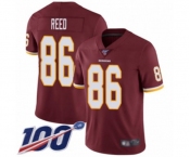 Youth Washington Redskins #86 Jordan Reed Burgundy Red Team Color Vapor Untouchable Limited Player 100th Season Football Jersey