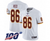 Youth Washington Redskins #86 Jordan Reed White Vapor Untouchable Limited Player 100th Season Football Jersey