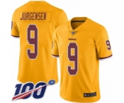 Youth Washington Redskins #9 Sonny Jurgensen Limited Gold Rush Vapor Untouchable 100th Season Football Jersey