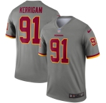 Youth Washington Redskins #91 Ryan Kerrigan Limited Gray Inverted Legend Football Jersey