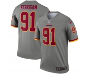 Youth Washington Redskins #91 Ryan Kerrigan Limited Gray Inverted Legend Football Jersey