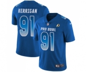 Youth Washington Redskins #91 Ryan Kerrigan Limited Royal Blue NFC 2019 Pro Bowl Football Jersey