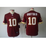 nike youth nfl jerseys washington redskins #10 griffiniii red[nike limited]