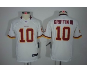 nike youth nfl jerseys washington redskins #10 griffiniii white[nike limited]