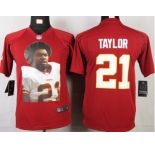 nike youth nfl jerseys washington redskins #21 taylor red [portrait fashion]