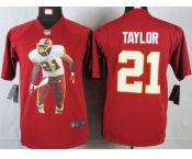 nike youth nfl jerseys washington redskins #21 taylor red[portrait fashion]