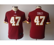 nike youth nfl jerseys washington redskins #47 cooley red[nike]