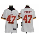 nike youth nfl jerseys washington redskins #47 cooley white[nike]