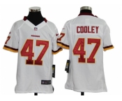 nike youth nfl jerseys washington redskins #47 cooley white[nike]