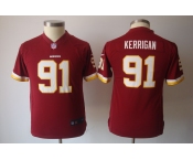 nike youth nfl jerseys washington redskins #91 kerrigan red[nike]