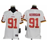 nike youth nfl jerseys washington redskins #91 kerrigan white[nike]