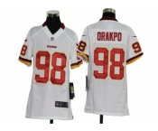 nike youth nfl jerseys washington redskins #98 orakpo white[nike]