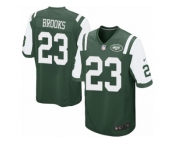 Men Nike New York Jets #23 Terrence Brooks Game Green Team Color NFL Jersey
