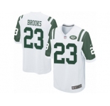 Men Nike New York Jets #23 Terrence Brooks Game White NFL Jersey