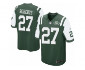 Men Nike New York Jets #27 Darryl Roberts Game Green Team Color NFL Jersey
