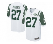 Men Nike New York Jets #27 Darryl Roberts Game White NFL Jersey