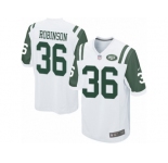 Men Nike New York Jets #36 Rashard Robinson Game White NFL Jersey