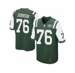 Men Nike New York Jets #76 Wesley Johnson Game Green Team Color NFL Jersey