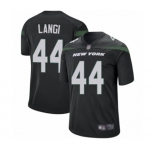 Men's New York Jets #44 Harvey Langi Game Black Alternate Football Jersey