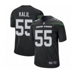 Men's New York Jets #55 Ryan Kalil Game Black Alternate Football Jersey