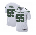 Men's New York Jets #55 Ryan Kalil Game White Football Jersey